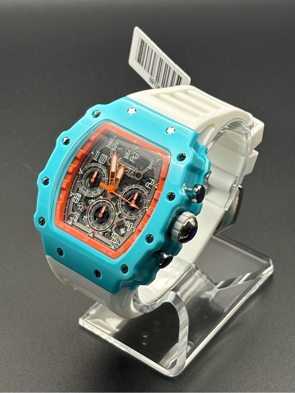 Invicta Racing MIAMI SPECIAL EDITION Turquoise and Orange Nitro Gen Men’s 44 mm - Picture 3 of 3